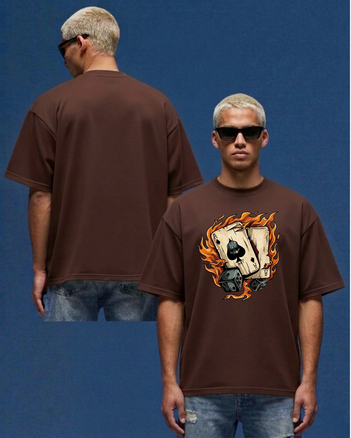 Dice and Cards Oversized Bolivar T-shirt