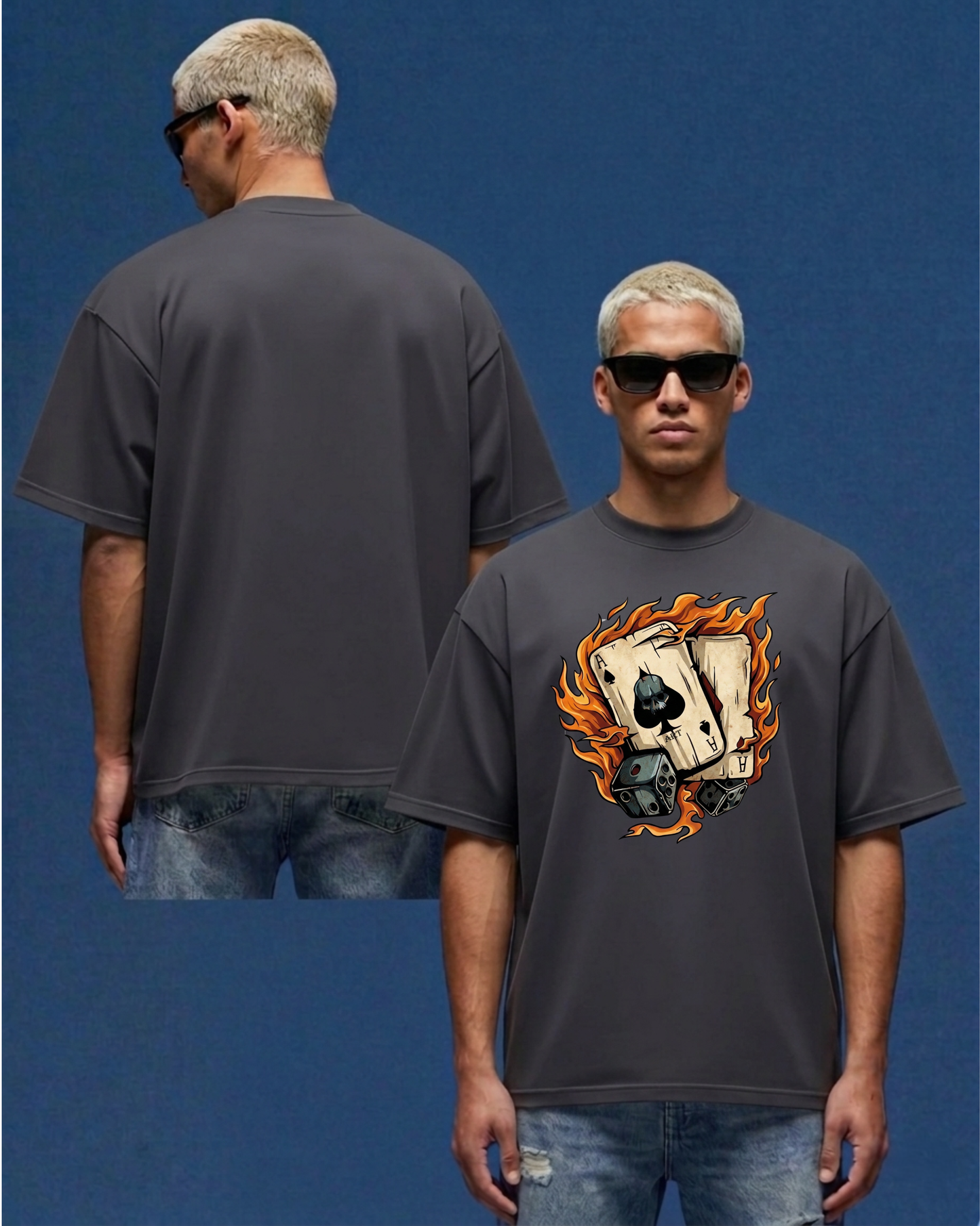 Dice and Cards Oversized Bolivar T-shirt