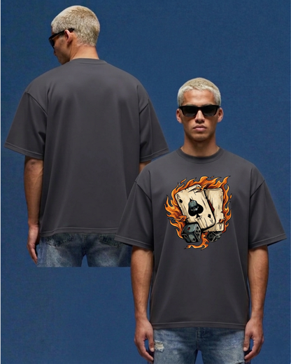 Dice and Cards Oversized Bolivar T-shirt
