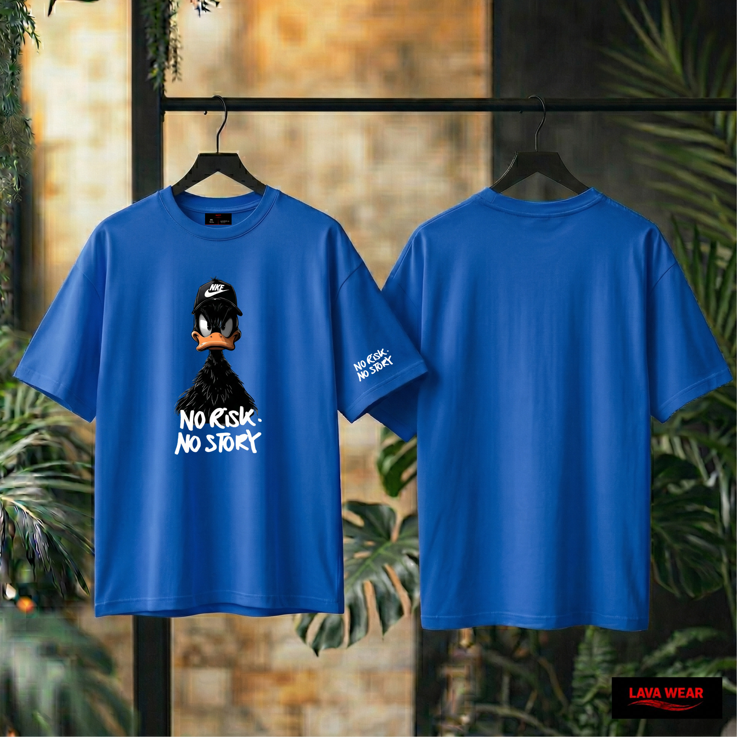 NO RISK NO STORY - over size - T-shirt